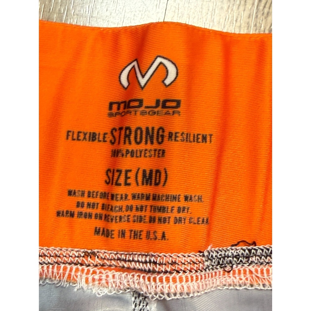 Mojo Sports Gear Pants Women's Size Medium Gray Black Orange Leggings Pull On - Picture 5 of 11